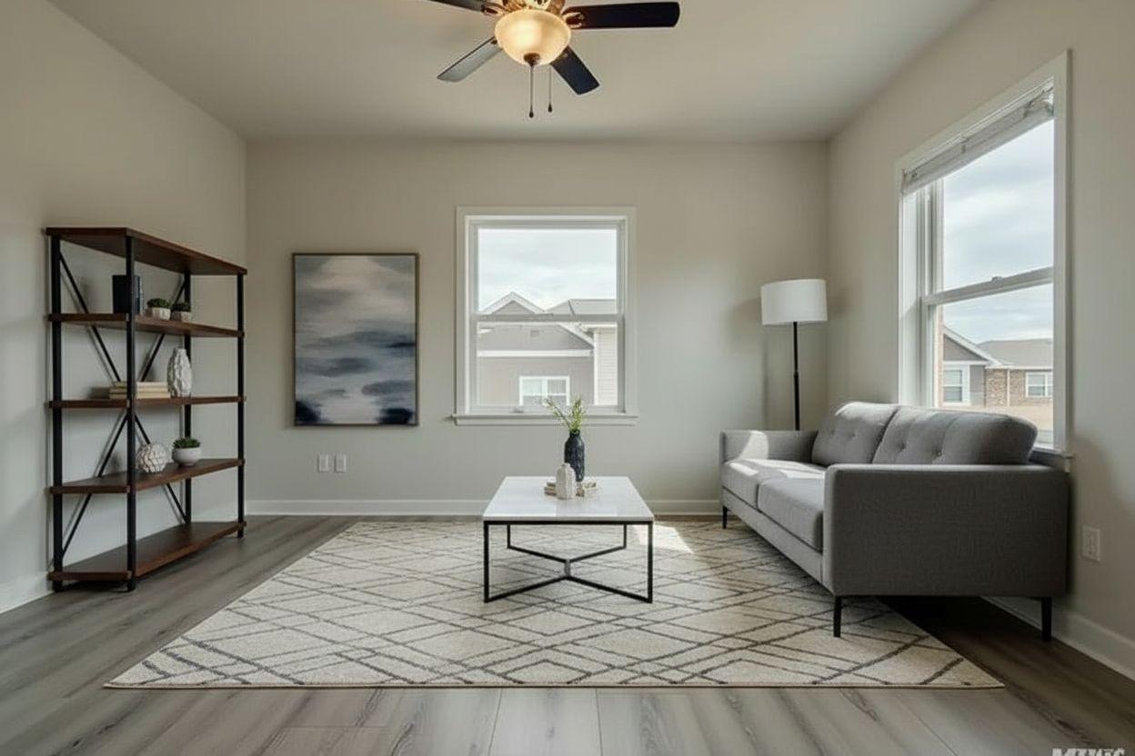 Modern living room after AI restyle by Renovaitor: Restyled Modern Living Room
