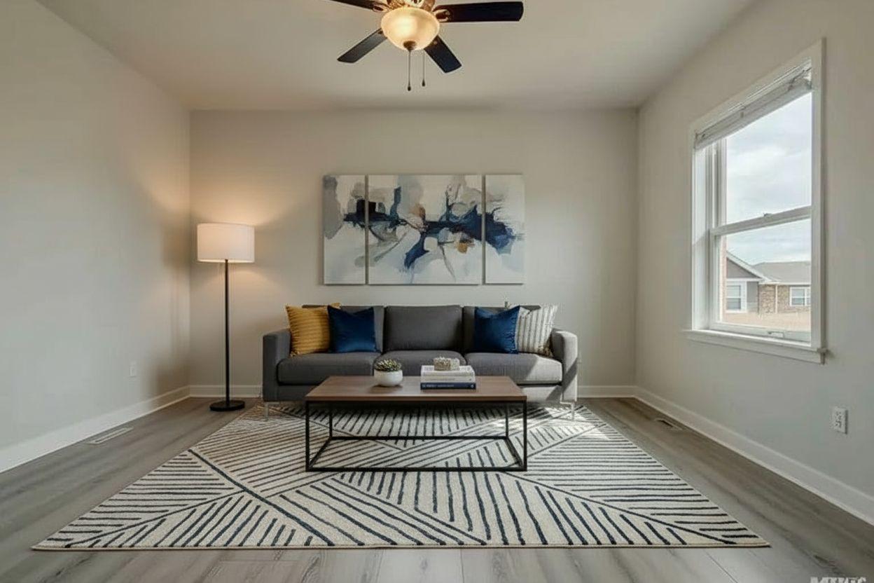 Modern living room after AI restyle by Renovaitor: Restyled Modern Living Room
