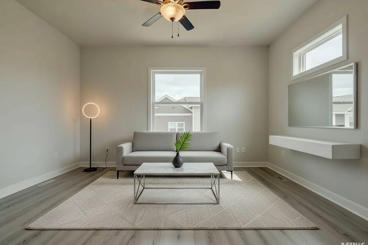 Modern living room after AI restyle by Renovaitor: Restyled Modern Living Room
