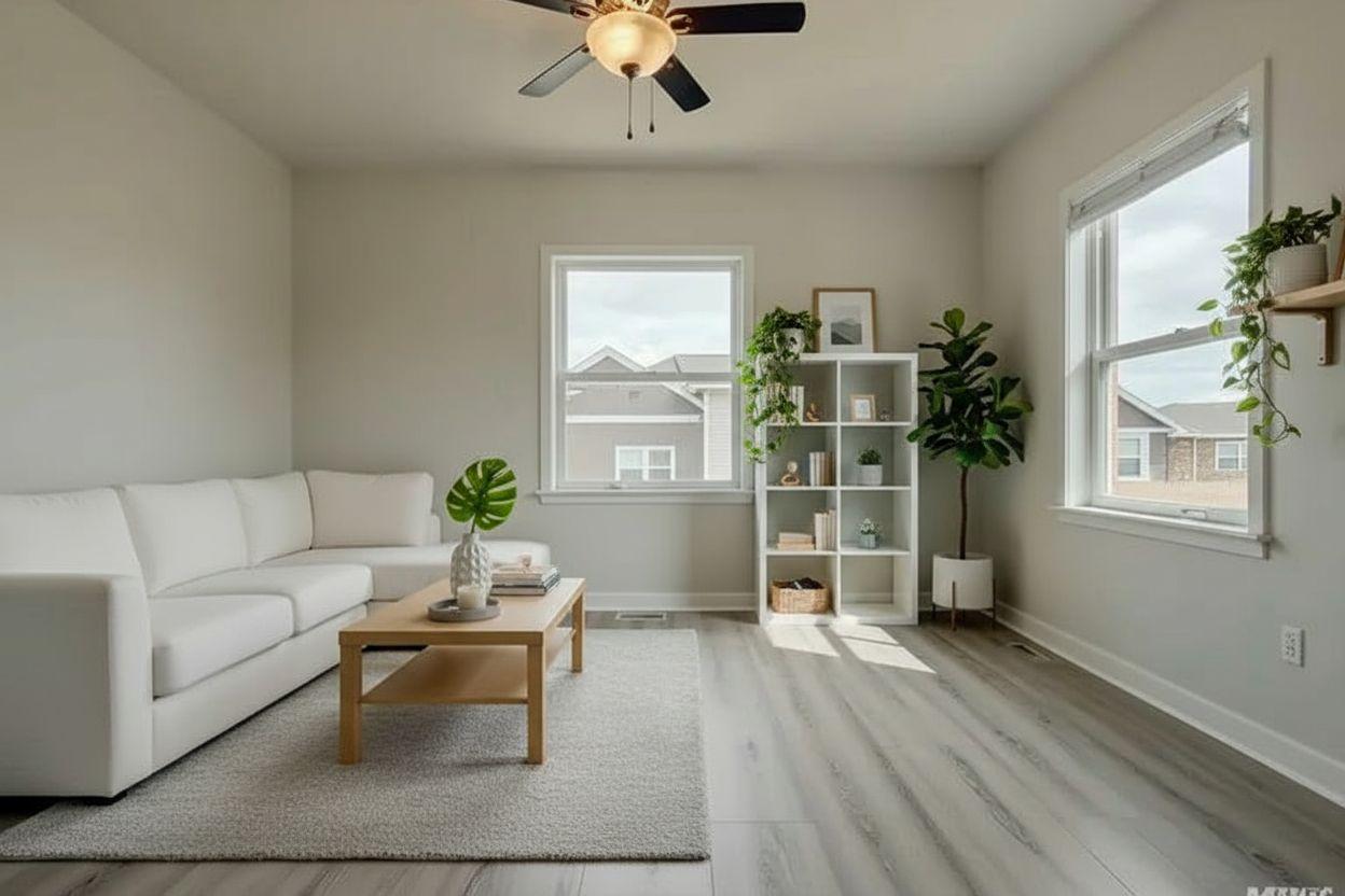 Modern living room after AI virtual staging by Renovaitor: Restyled Modern Living Room