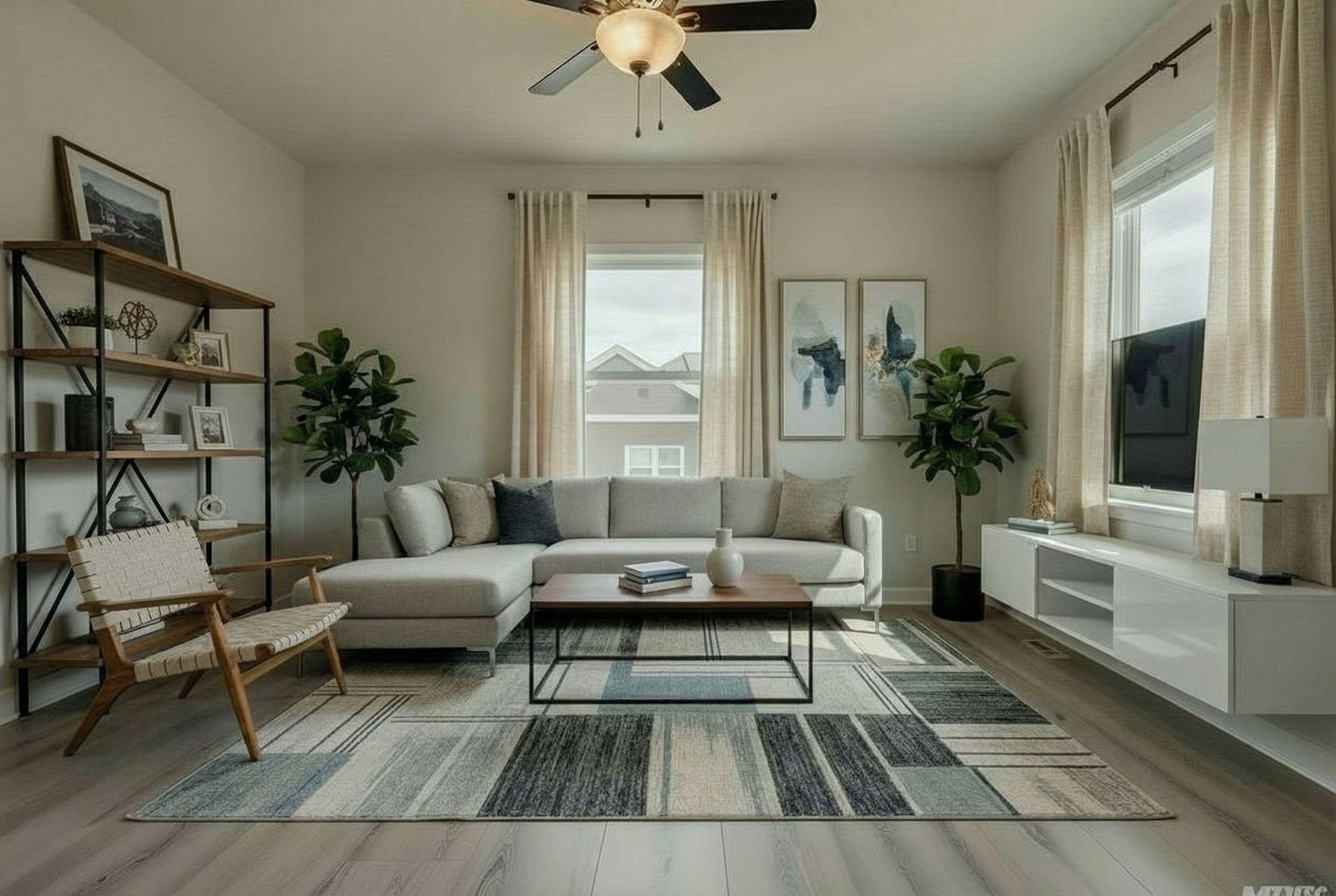 Modern bedroom after AI restyle by Renovaitor: Neutral & Balanced Bedroom – Minimalist