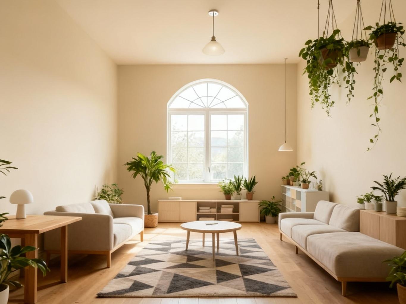 Modern living room after AI restyle by Renovaitor: Neutral & Balanced Living Room – Modern