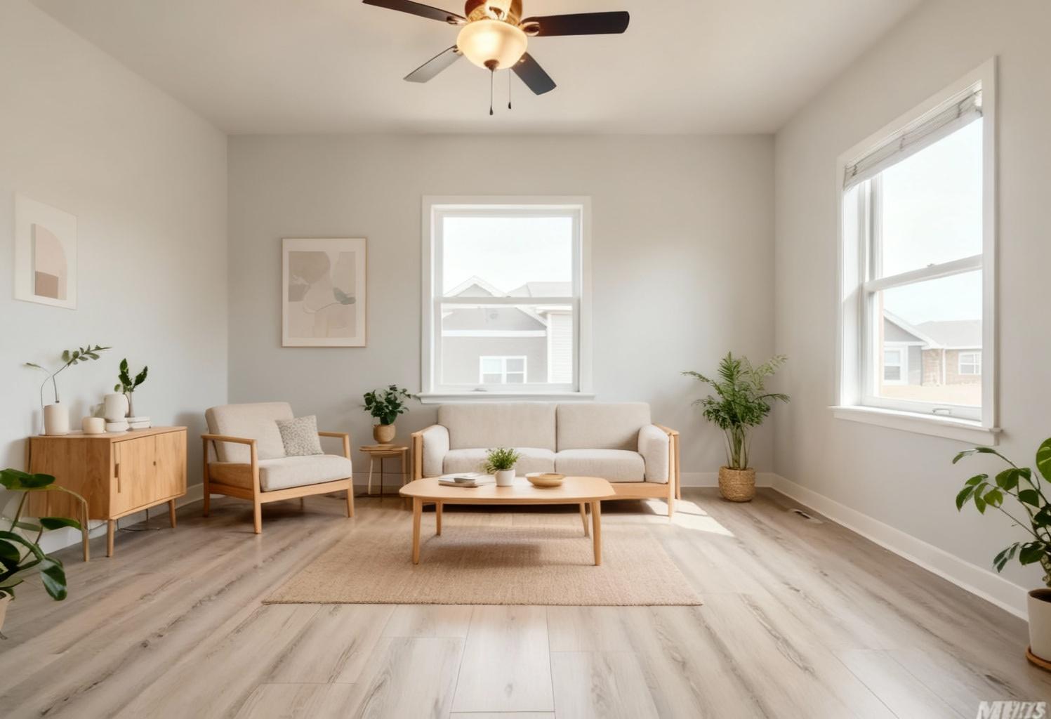 Modern bedroom after AI restyle by Renovaitor: Neutral & Balanced Bedroom – Modern