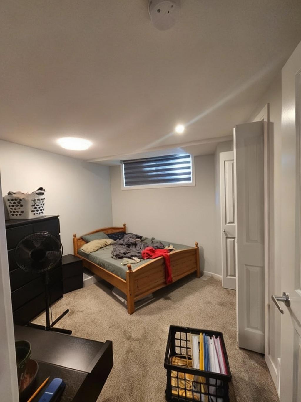 Modern bedroom after AI restyle by Renovaitor: Restyled Modern Bedroom