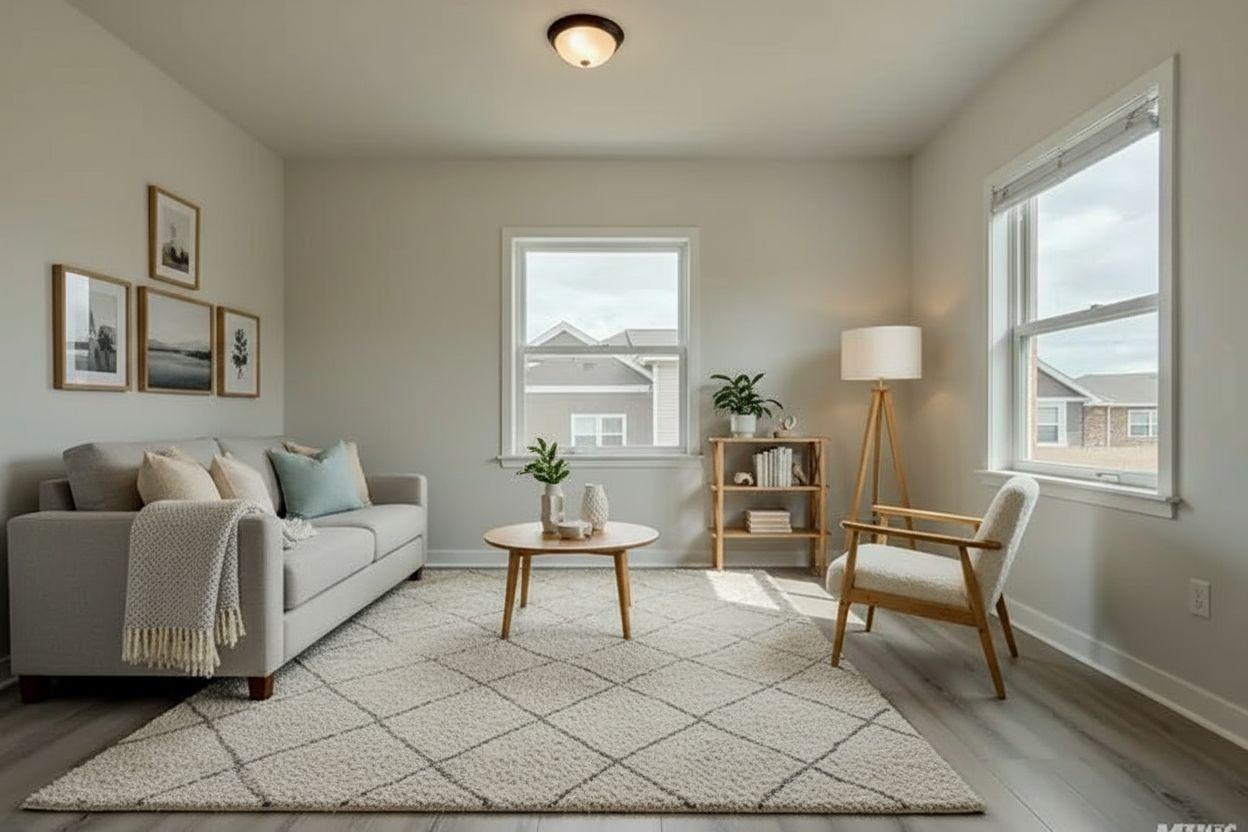 Modern living room after AI restyle by Renovaitor: Restyled Modern Living Room