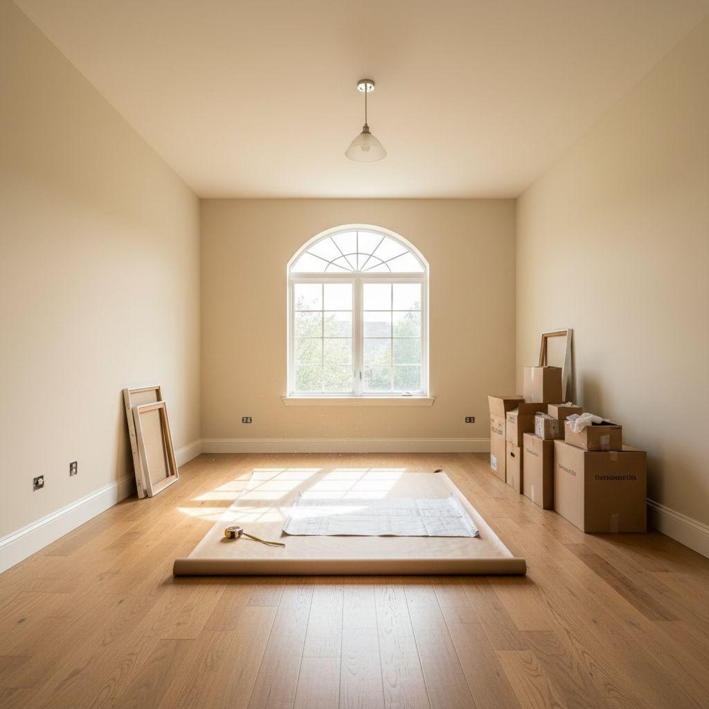 Living room before AI restyle: original room