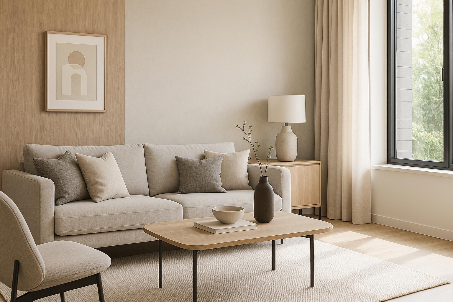 Living room before AI restyle: original room